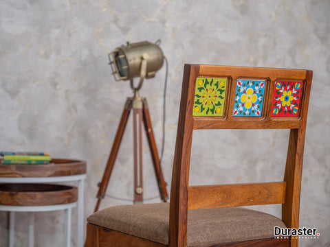Duraster Terrazzo Sheesham Wood Dining Chair #2