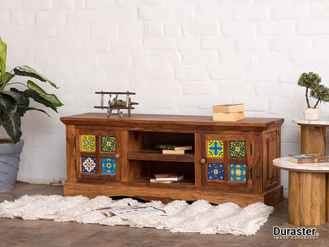 Duraster Terrazzo Sheesham Wood TV Unit #1