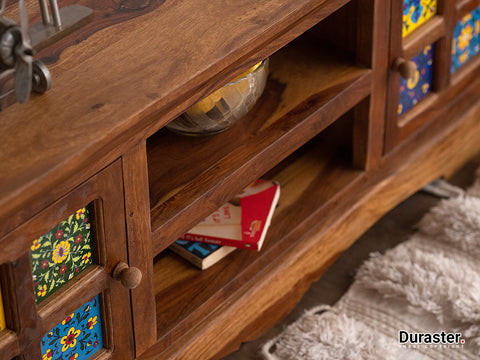 Duraster Terrazzo Sheesham Wood TV Unit #1