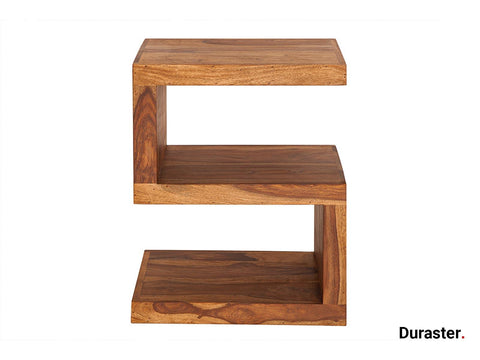 Torpedo Modern Sheesham Wood Sidetable#3 - Duraster 
