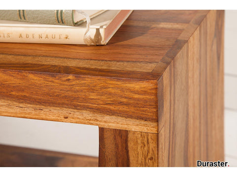 Torpedo Modern Sheesham Wood Sidetable#3 - Duraster 
