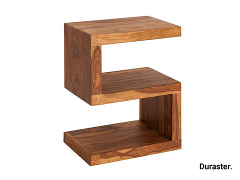Torpedo Modern Sheesham Wood Sidetable#3 - Duraster 