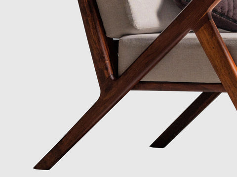 Ummed Modern Sheesham Wood Lounge Chair #4
