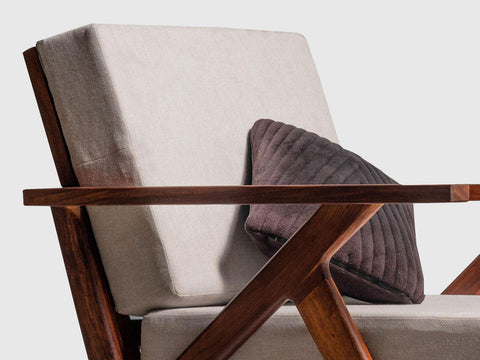 Ummed Modern Sheesham Wood Lounge Chair #4