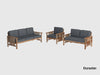 Duraster Ummed Modern Sheesham Wooden Sofa Set #2