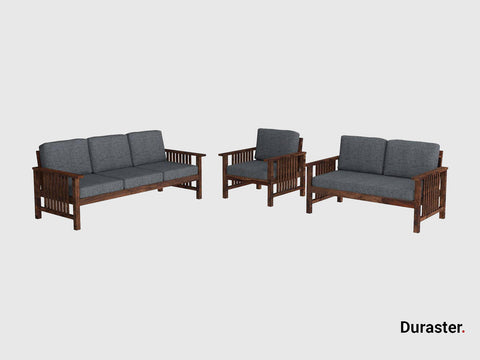 Ummed Modern Sheesham Wooden Sofa Set #2