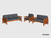 Duraster Ummed Modern Sheesham Wooden Sofa Set #2