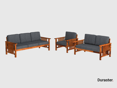 Duraster Ummed Modern Sheesham Wooden Sofa Set #2