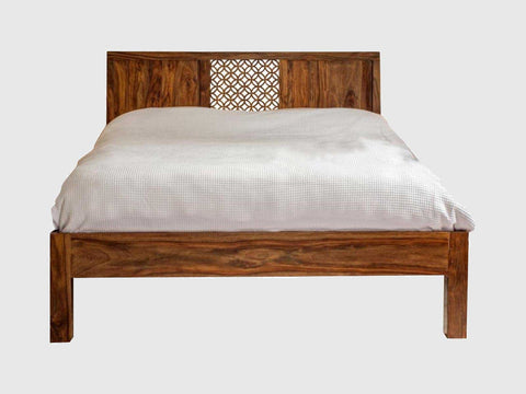 Duraster Vismit Solid Sheesham Wood Carved Bed #1