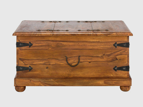 Duraster Vismit Solid Sheesham wood Storage Trunk / Coffee Table #7