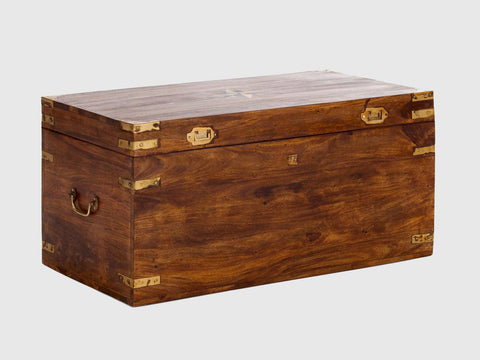 Duraster Vismit Solid Sheesham wood Storage Trunk  #8