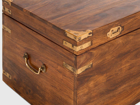 Duraster Vismit Solid Sheesham wood Storage Trunk  #8