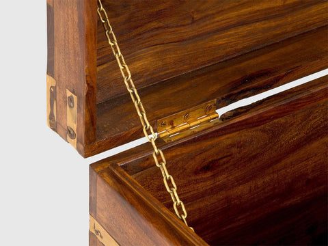 Duraster Vismit Solid Sheesham wood Storage Trunk  #8