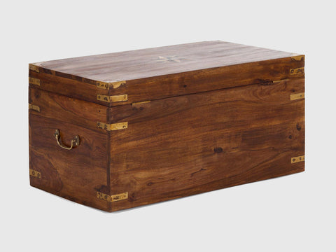 Duraster Vismit Solid Sheesham wood Storage Trunk  #8