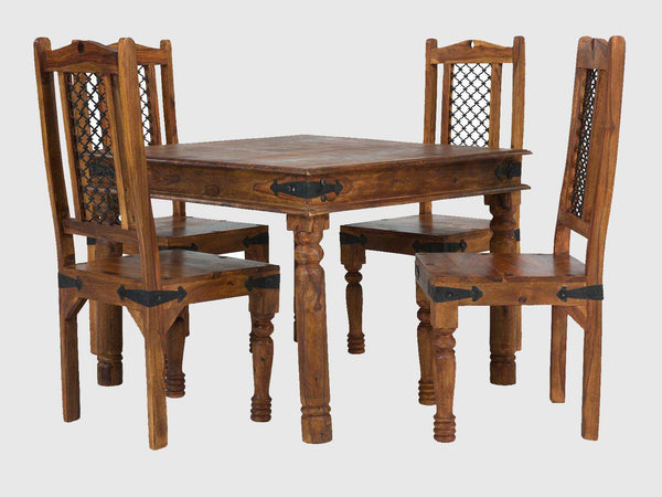 Duraster Vismit Vintage Sheesham 4 Seater Dining Set ( 4 Chairs + 1 Table) #2