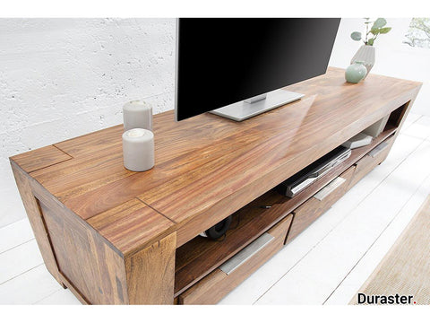 Rio Modern Sheesham wood 3 Drawer T.V. unit#2 - Duraster 