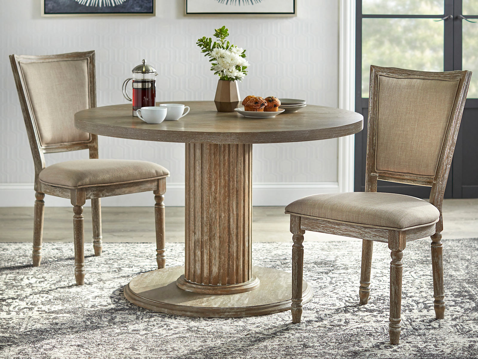 Duraster Florida Round Dining Table Set 2 Seater | Duraster
