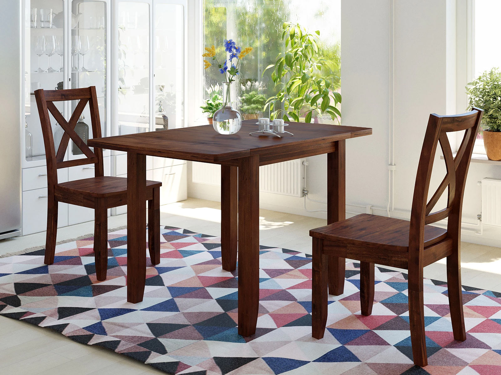 Extending dining table and chairs 2025