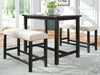 Duraster Black Marina Dining Table Set 4 Seater #15