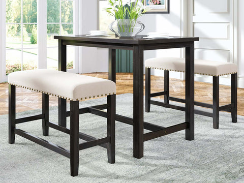 Duraster Black Marina Dining Table Set 4 Seater #15