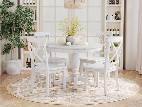 Duraster Novo Premium Marble Dining Table Set 4 Seater #24