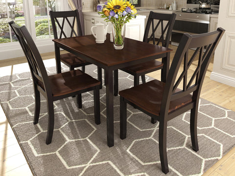 Duraster Black Marina Dining Table Set 4 Seater #27
