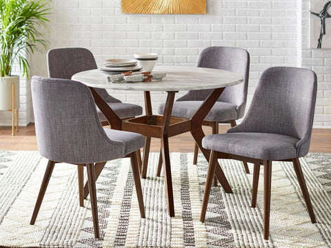 Duraster Xoteak Dining Table Set 4 Seater with Marble Top #3