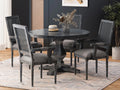 Black Marina Dining Table Set 4 Seater #31