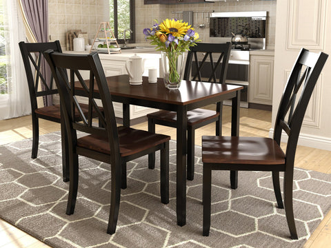 Duraster Black Marina Dining Table Set 4 Seater #27