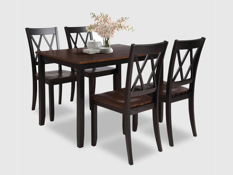 Duraster Black Marina Dining Table Set 4 Seater #27