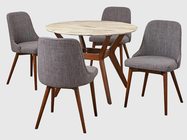 Duraster Xoteak Dining Table Set 4 Seater with Marble Top #3