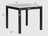 Duraster Black Marina Dining Table Set 4 Seater #21