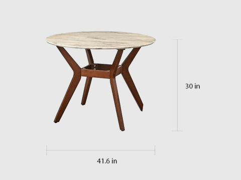 Duraster Xoteak Dining Table Set 4 Seater with Marble Top #3