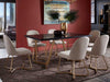 Duraster Veena Dining Table Set 6 Seater with Solid Wood Top & Iron Legs #1