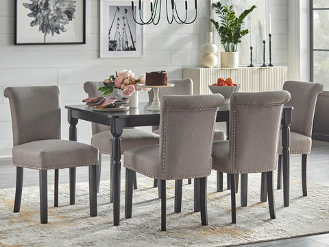 Duraster Black Marina Dining Table Set 6 Seater #2
