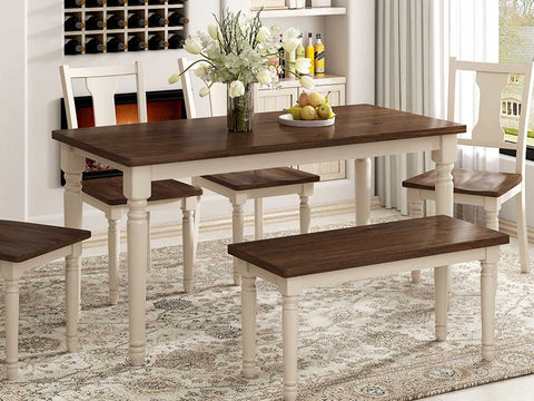Duraster Novo Premium Dining Table Set 6 Seater with Bench #3