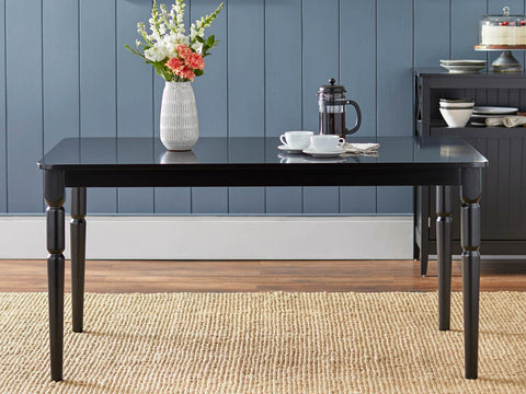 Duraster Black Marina Dining Table Set 6 Seater #2