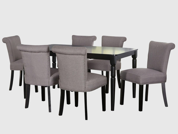 Duraster Black Marina Dining Table Set 6 Seater #2