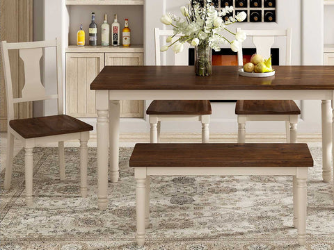 Duraster Novo Premium Dining Table Set 6 Seater with Bench #3