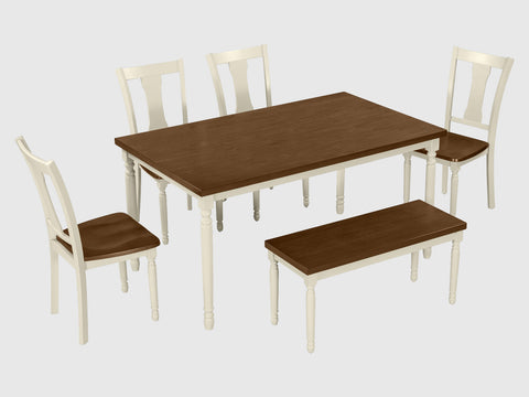 Duraster Novo Premium Dining Table Set 6 Seater with Bench #3