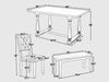 Duraster Goa Dining Table Set 6 Seater #8