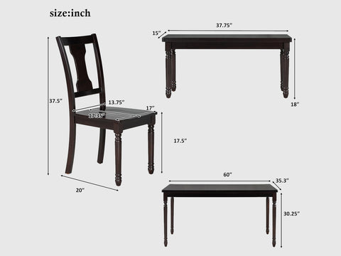 6 Seater Dining Table Set