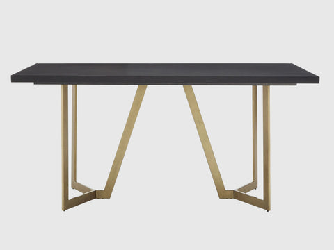 Duraster Veena Dining Table Set 6 Seater with Solid Wood Top & Iron Legs #1