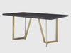 Duraster Veena Dining Table Set 6 Seater with Solid Wood Top & Iron Legs #1