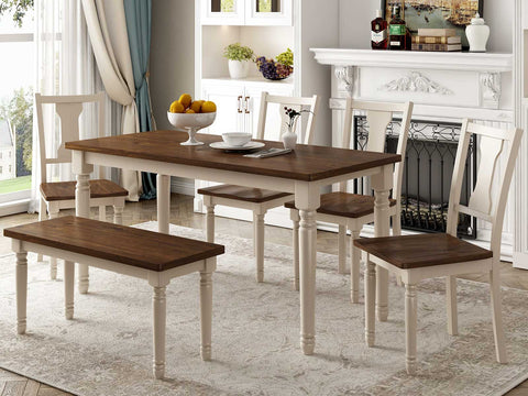 Duraster Novo Premium Dining Table Set 6 Seater with Bench #3