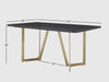 Duraster Veena Dining Table Set 6 Seater with Solid Wood Top & Iron Legs #1