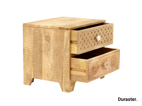 Ajenta Stylish Mango wood Bedside #1 - Duraster 