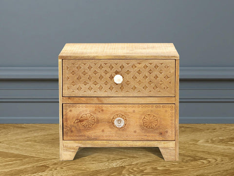 Ajenta Stylish Mango wood Bedside #1 - Duraster 