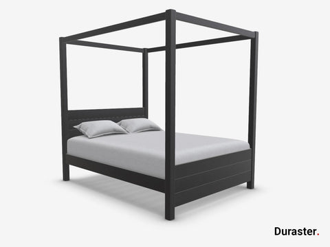 Tuscany Solid Acacia Wood Four-Poster Bed #4 - Duraster 