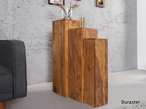 Sheesham Wood Nesting Side Tables